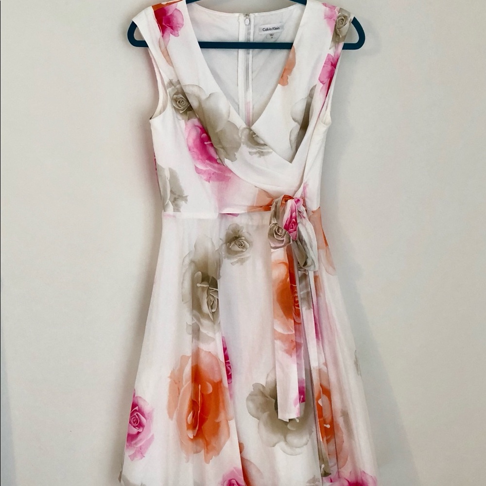 Perfect Easter Dress! Floral Calvin Klein Dress
